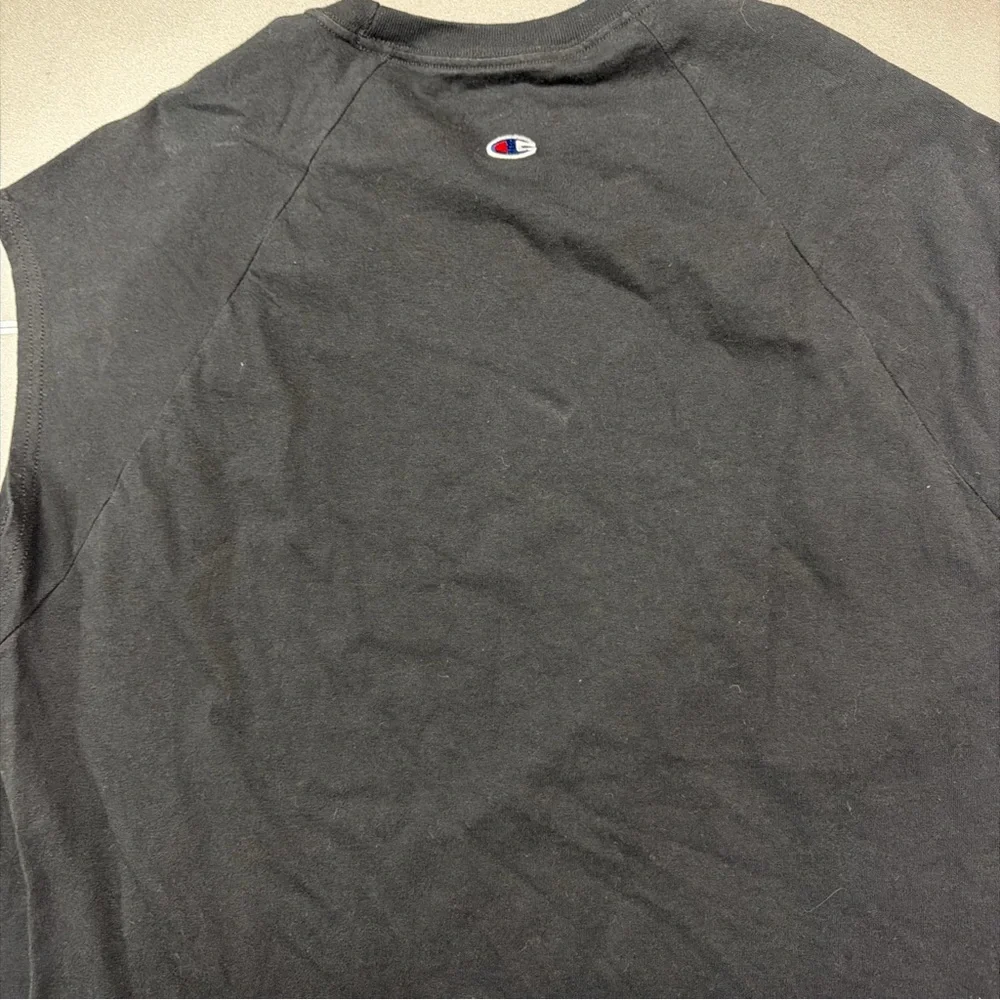 CHAMPION T-Shirt Men's XL black sleeveless Athletic Activewear 100% Cotton‎
